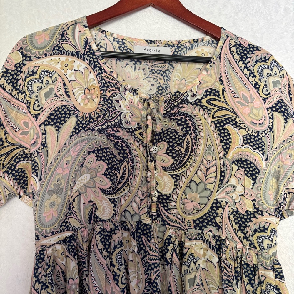 Auguste Dress The Label Roamer Play Dress in Pastel Paisley Sz 2 Boho